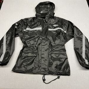 Nelson Rigg Storm Rider Motorcycle Rain Jacket Mens Medium Black Biker Outdoor
